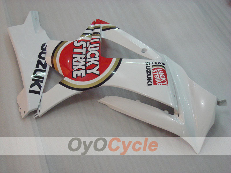 Injection Fairing kit for 07-08 GSX R1000 - Red, White - Lucky Strike, MOTUL #OYO87902107