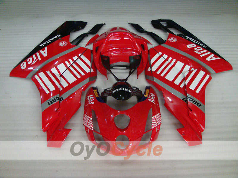 Injection Fairing kit for 03-04 Ducati 999 - Red, Black - Alice #OYO87902349