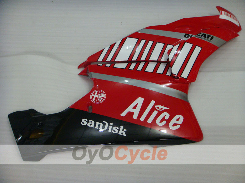 Injection Fairing kit for 03-04 Ducati 749 - Red, Black - Alice #OYO87902111