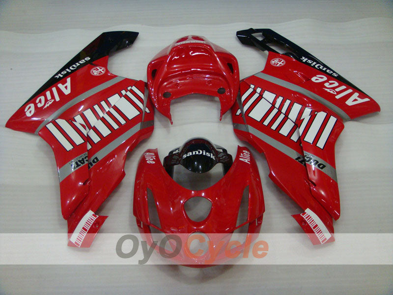 Injection Fairing kit for 03-04 Ducati 999 - Red, Black - Alice #OYO87902350