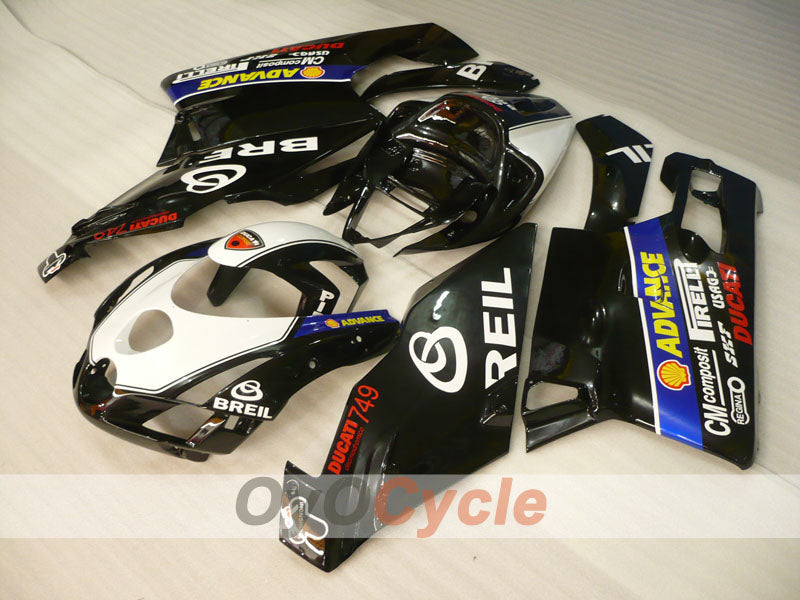 Injection Fairing kit for 03-04 Ducati 999 - White, Black - BREIL #OYO87902351