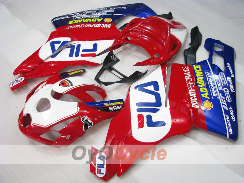 Injection Fairing kit for 03-04 Ducati 999 - Red, Blue - FILA #OYO87902355