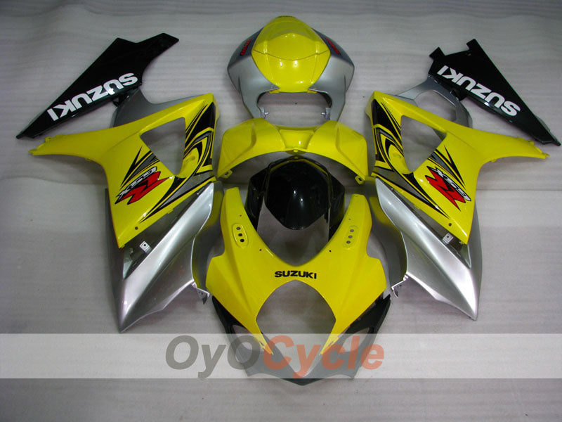 Injection Fairing kit for 07-08 GSX R1000 - Yellow, Silver - Factory Style #OYO87902137 Secondary image