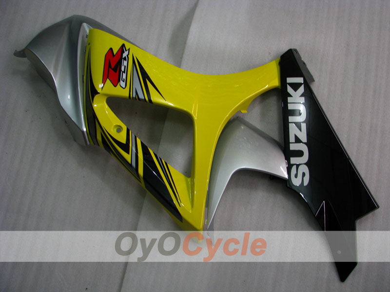 Injection Fairing kit for 07-08 GSX R1000 - Yellow, Silver - Factory Style #OYO87902137