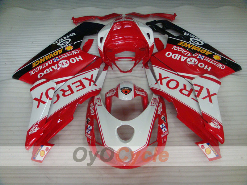 Injection Fairing kit for 03-04 Ducati 749 - Red, White - Xerox #OYO87902141