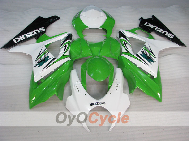 Injection Fairing kit for 07-08 GSX R1000 - Green, White - Factory Style #OYO87902142 Secondary image