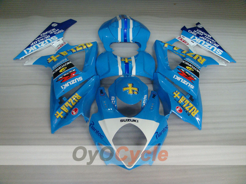 Injection Fairing kit for 07-08 GSX R1000 - Blue, Black - DUNLOP, Rizla+ #OYO87902143 Secondary image