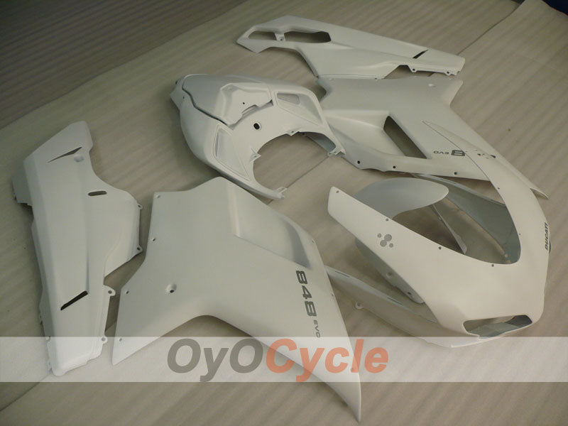 Injection Fairing kit for 08-13 Ducati 848 - White - Factory Style #OYO87902182