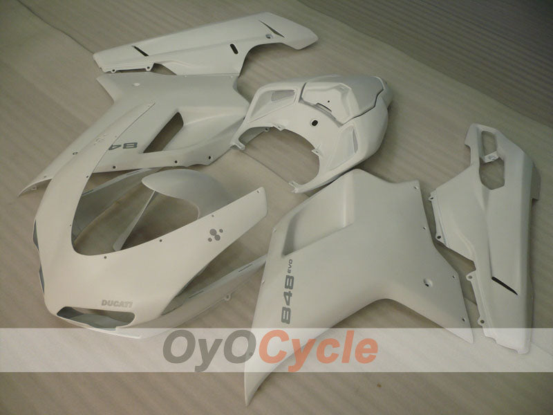 Injection Fairing kit for 08-13 Ducati 848 - White - Factory Style #OYO87902182