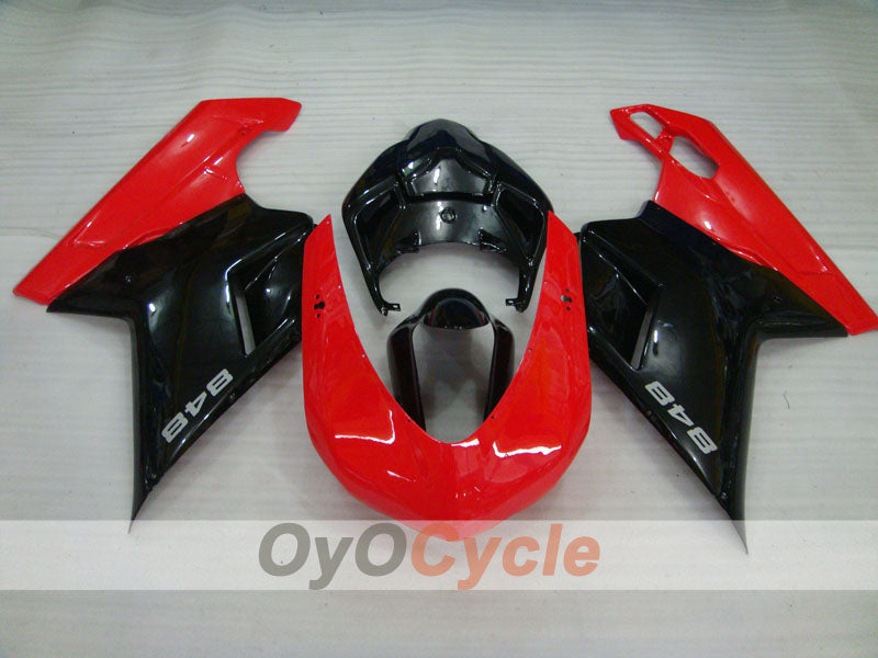 Injection Fairing kit for 08-13 Ducati 848 - Red, Black - Factory Style #OYO87902200