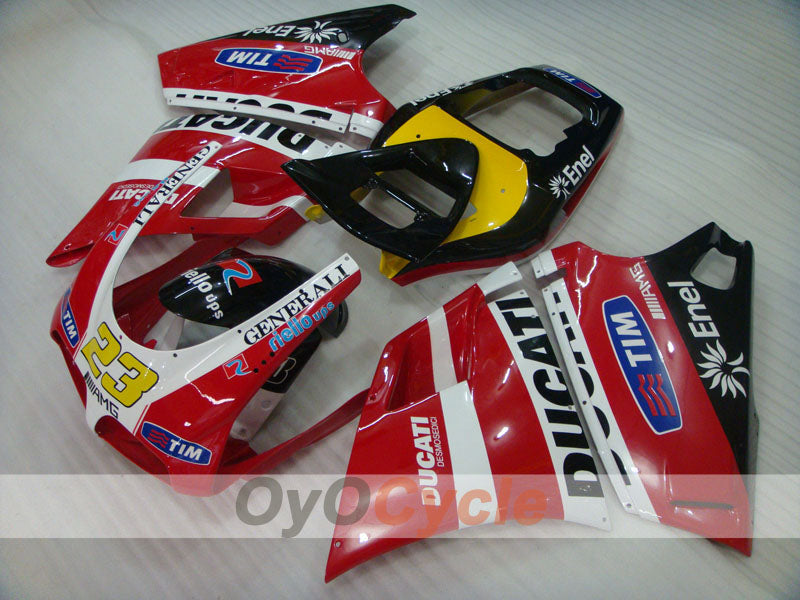 Injection Fairing kit for 99-02 Ducati 996 - Red, Black - Factory Style #OYO87902210