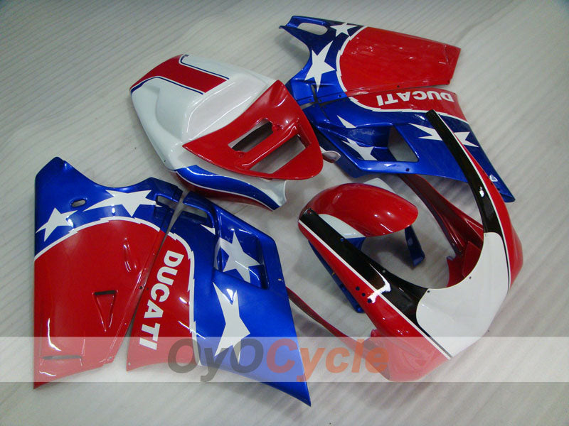 Injection Fairing kit for 99-02 Ducati 996 - Red, Blue - Factory Style #OYO87902211 Main image