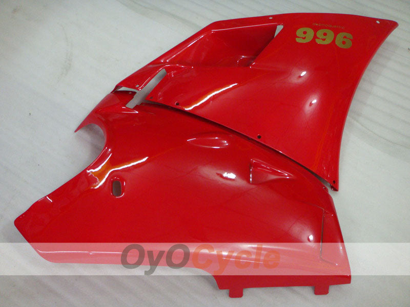 Injection Fairing kit for 99-02 Ducati 996 - Red, White - Factory Style #OYO87902214