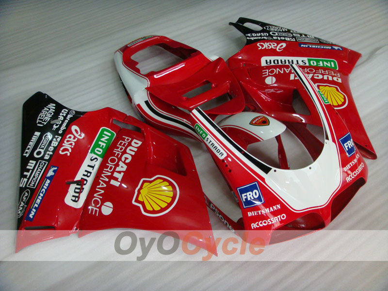 Injection Fairing kit for 99-02 Ducati 996 - Red, Black - INFO STRADA #OYO87902222 Main image