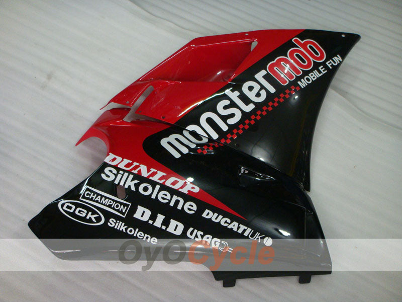 Injection Fairing kit for 99-02 Ducati 996 - Red, Black - Monstermob #OYO87902225