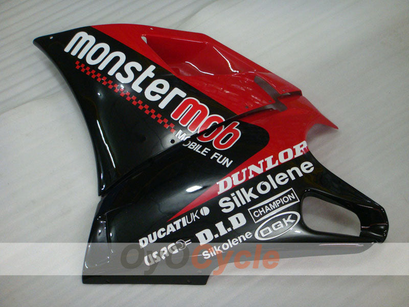Injection Fairing kit for 99-02 Ducati 996 - Red, Black - Monstermob #OYO87902225