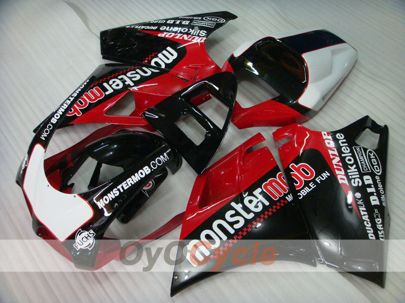 Injection Fairing kit for 99-02 Ducati 996 - Red, Black - Monstermob #OYO87902225