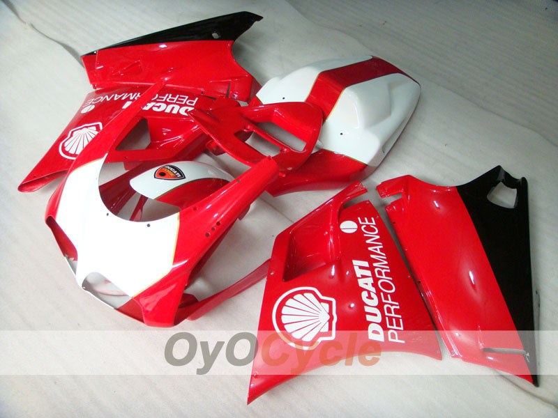 Injection Fairing kit for 99-02 Ducati 996 - Red, White - Performance #OYO87902230 Main image