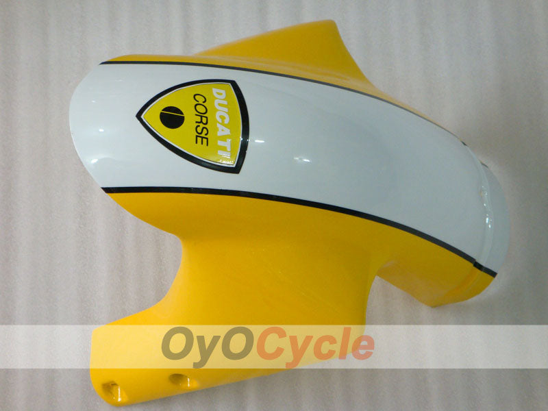 Injection Fairing kit for 99-02 Ducati 996 - Yellow, White - Xerox #OYO87902241