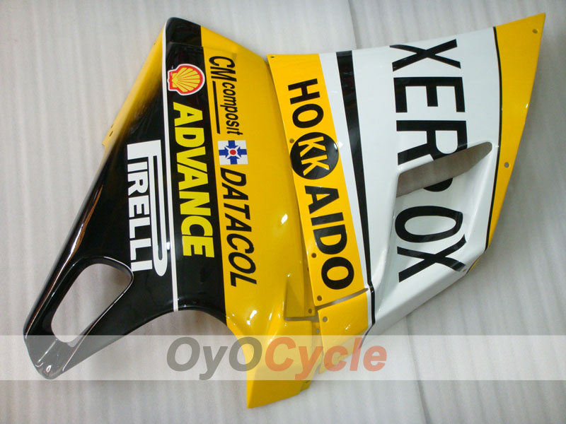 Injection Fairing kit for 99-02 Ducati 996 - Yellow, White - Xerox #OYO87902241