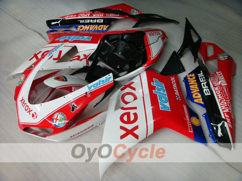 Injection Fairing kit for 07-09 Ducati 1098 - Red, White - Xerox #OYO87902252