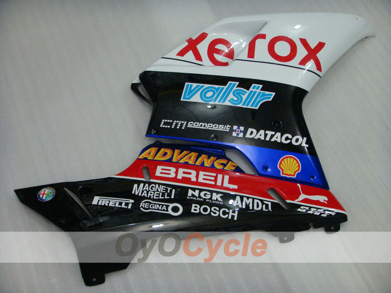 Injection Fairing kit for 08-13 Ducati 848 - White, Black - Xerox #OYO87902256