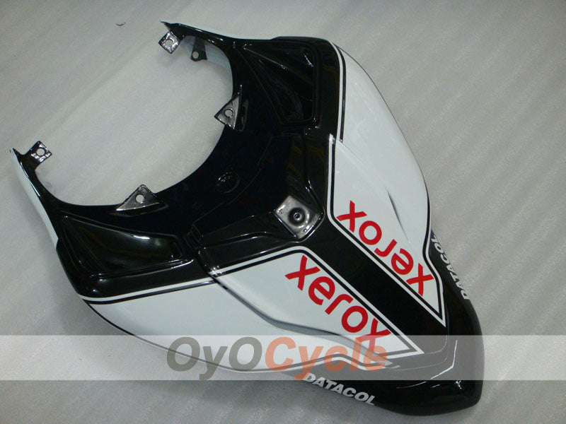Injection Fairing kit for 08-13 Ducati 848 - White, Black - Xerox #OYO87902256