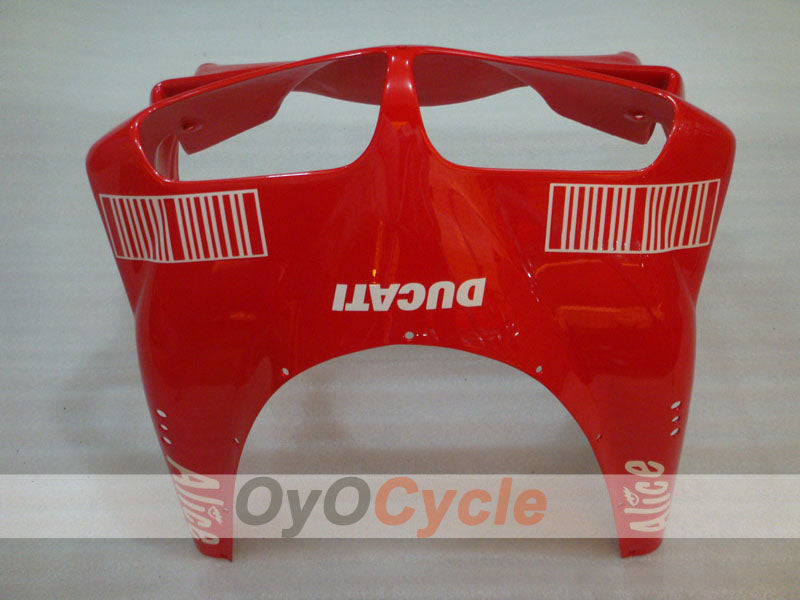 Injection Fairing kit for 02-04 Ducati 998 - Red, Black - Alice #OYO87902260