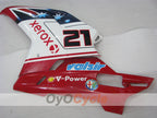 Injection Fairing kit for 07-09 Ducati 1098 - Red, White - Xerox #OYO87902270