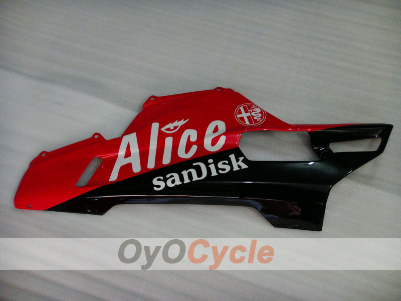 Injection Fairing kit for 07-09 Ducati 1098 - Red, Black - Alice #OYO87902285