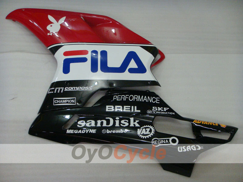 Injection Fairing kit for 09-11 Ducati 1198 - Red, Black - FILA #OYO87902337