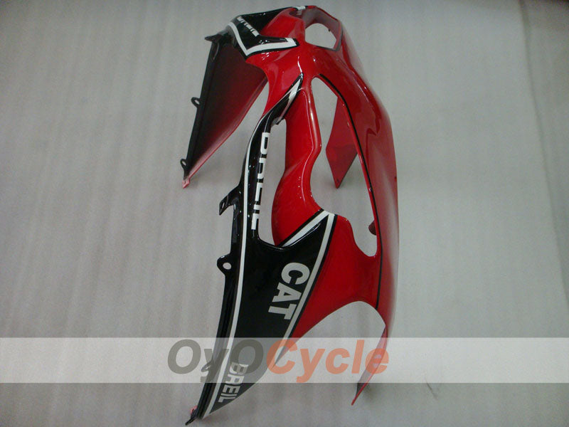 Injection Fairing kit for 09-11 Ducati 1198 - Red, Black - FILA #OYO87902337