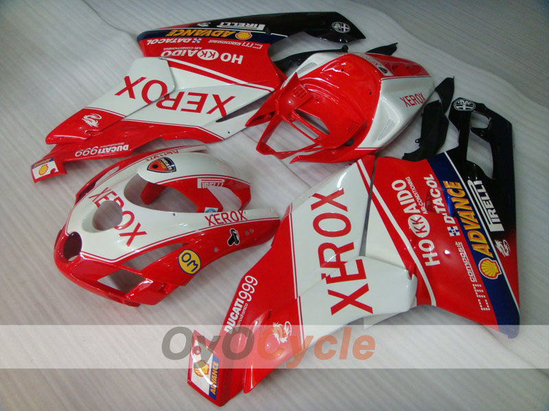Injection Fairing kit for 03-04 Ducati 999 - Red, White - Xerox #OYO87902365