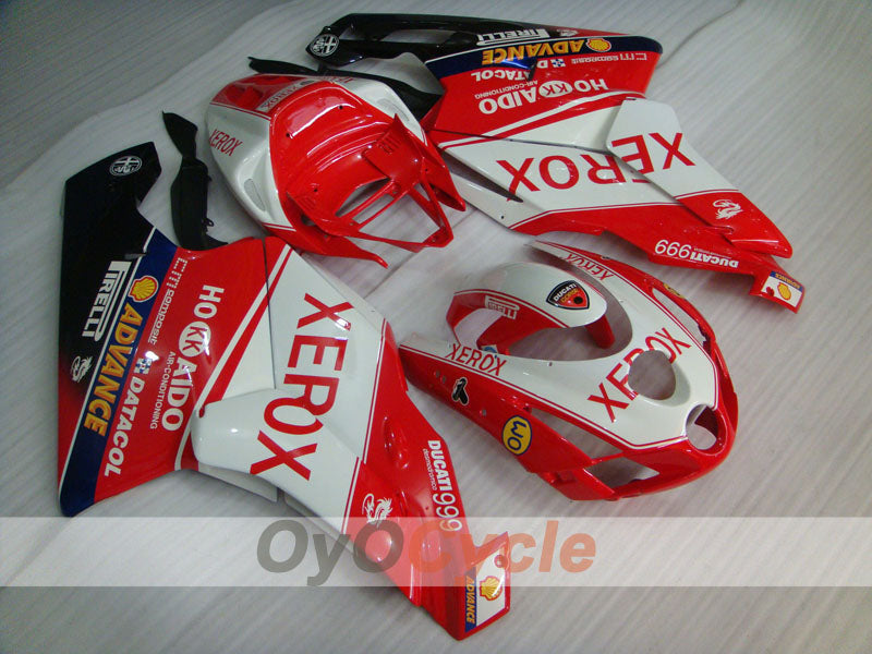 Injection Fairing kit for 03-04 Ducati 999 - Red, White - Xerox #OYO87902365