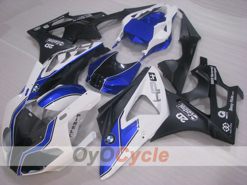 Injection Fairing kit for 09-14 BMW S1000RR - White, Black - PIRELLI #OYO87902403 Main image