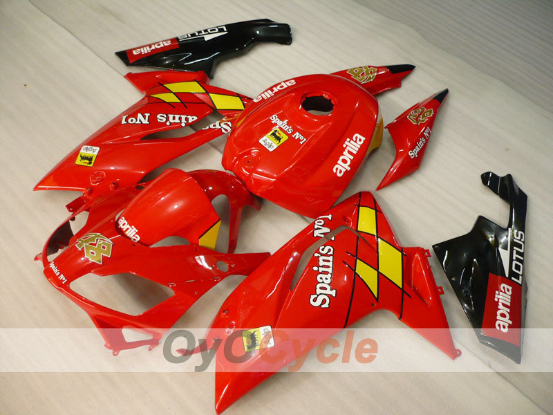 Fairing kit for 06-10 Aprilia RS125 - Red, Black - Factory Style #OYO87902408
