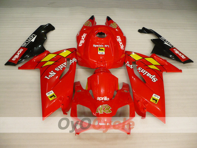 Fairing kit for 06-10 Aprilia RS125 - Red, Black - Factory Style #OYO87902408 Secondary image