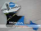 Injection Fairing kit for 03-04 CBR600RR - White, Black - Konica Minolta #OYO87902527