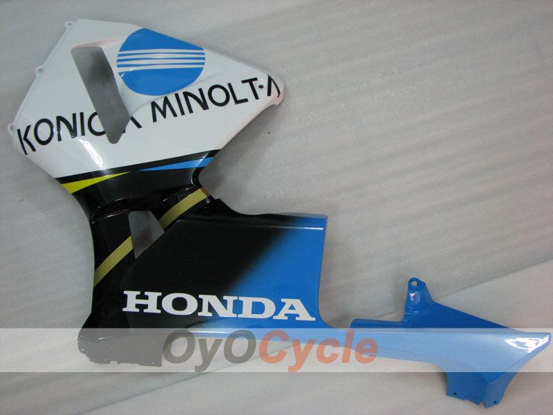 Injection Fairing kit for 03-04 CBR600RR - White, Black - Konica Minolta #OYO87902527
