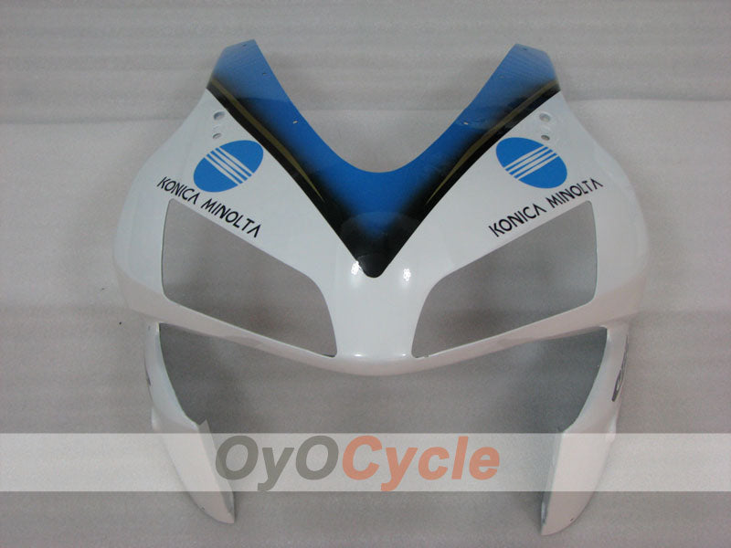 Injection Fairing kit for 03-04 CBR600RR - White, Black - Konica Minolta #OYO87902527