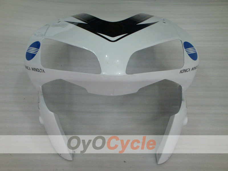 Injection Fairing kit for 03-04 CBR600RR - White, Black - Konica Minolta #OYO87902530