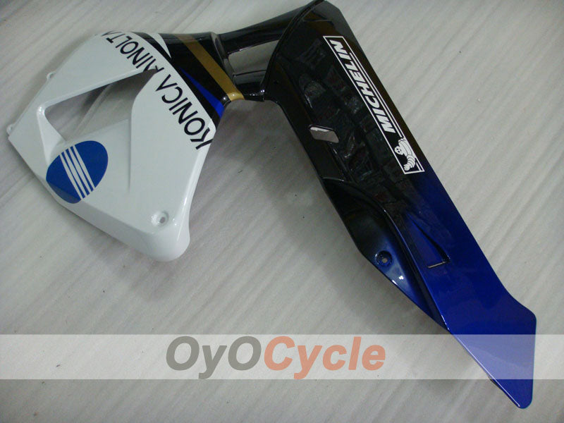 Injection Fairing kit for 03-04 CBR600RR - White, Black - Konica Minolta #OYO87902530