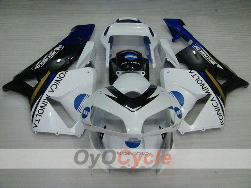 Injection Fairing kit for 03-04 CBR600RR - White, Black - Konica Minolta #OYO87902530 Secondary image