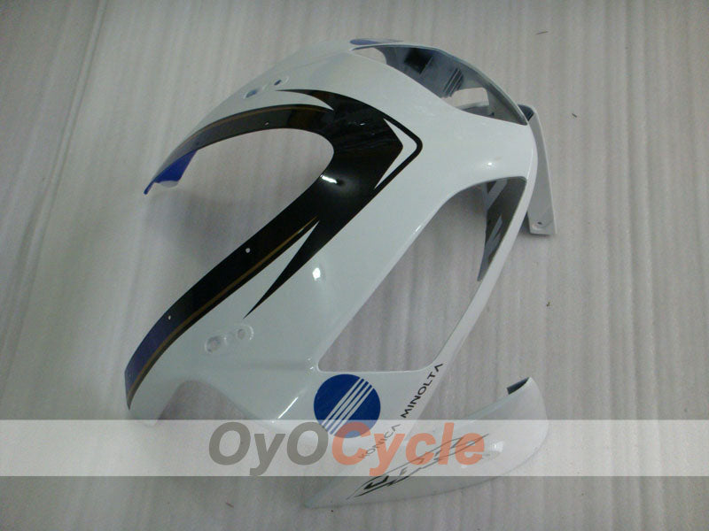 Injection Fairing kit for 03-04 CBR600RR - White, Black - Konica Minolta #OYO87902530