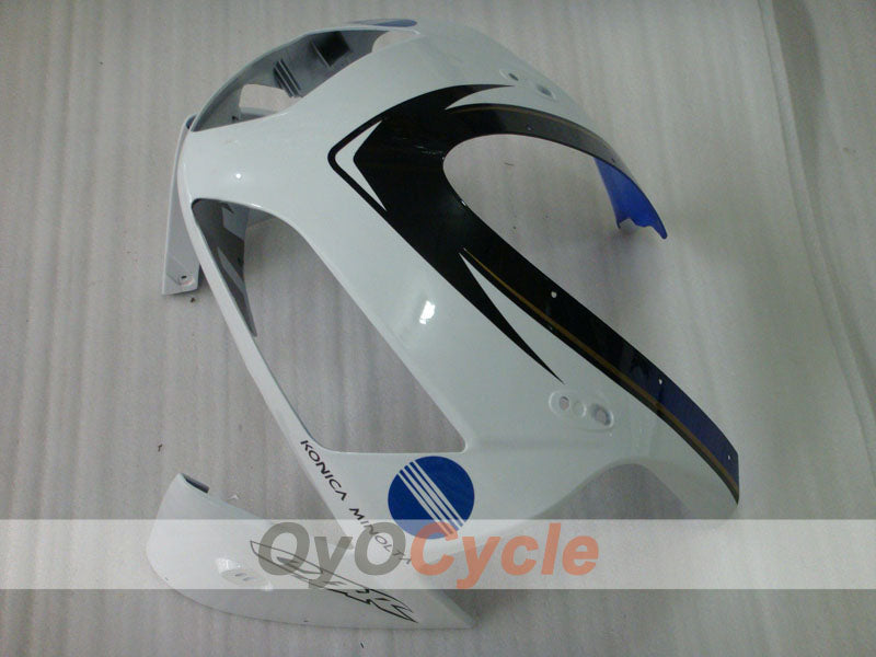 Injection Fairing kit for 03-04 CBR600RR - White, Black - Konica Minolta #OYO87902530