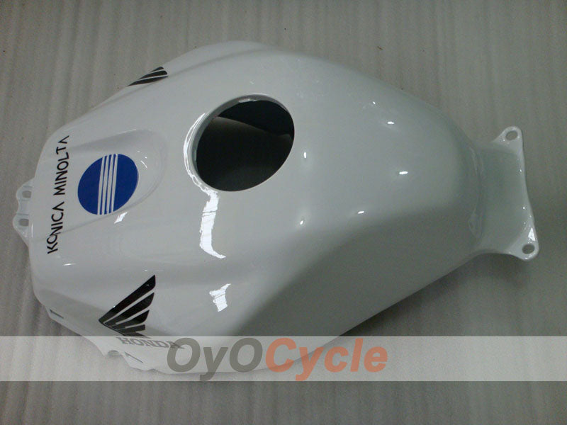 Injection Fairing kit for 03-04 CBR600RR - White, Black - Konica Minolta #OYO87902530