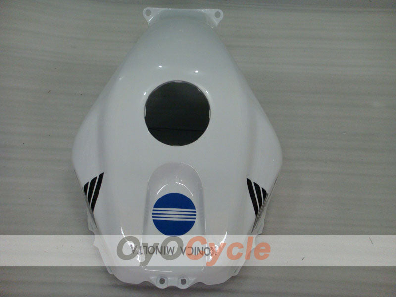 Injection Fairing kit for 03-04 CBR600RR - White, Black - Konica Minolta #OYO87902530