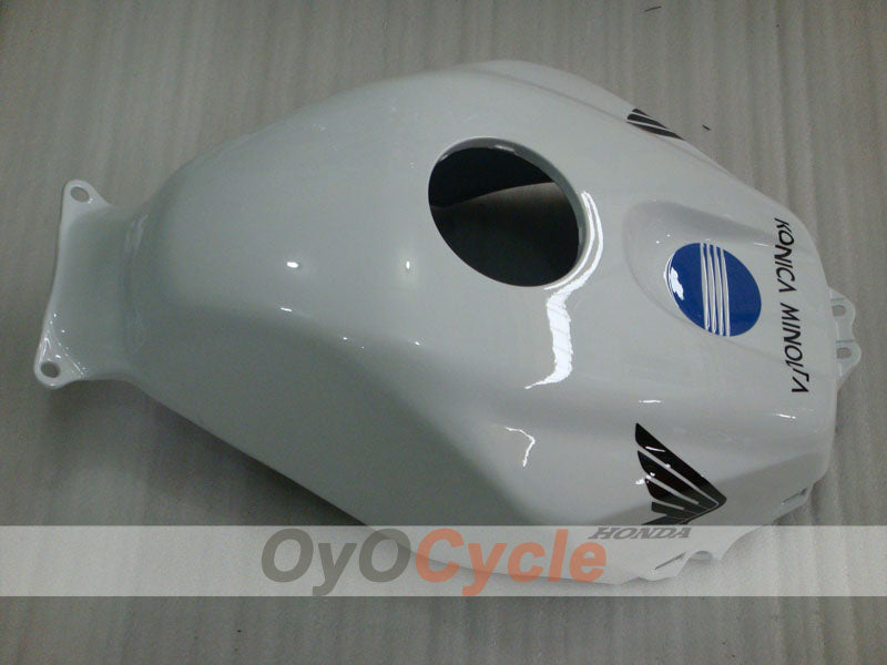 Injection Fairing kit for 03-04 CBR600RR - White, Black - Konica Minolta #OYO87902530