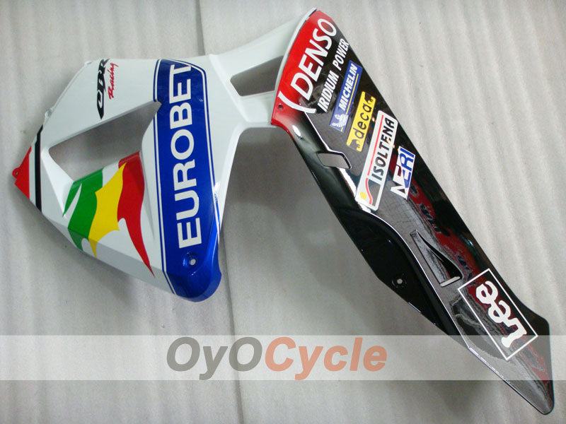 Injection Fairing kit for 03-04 CBR600RR - White, Black - Lee #OYO87902536