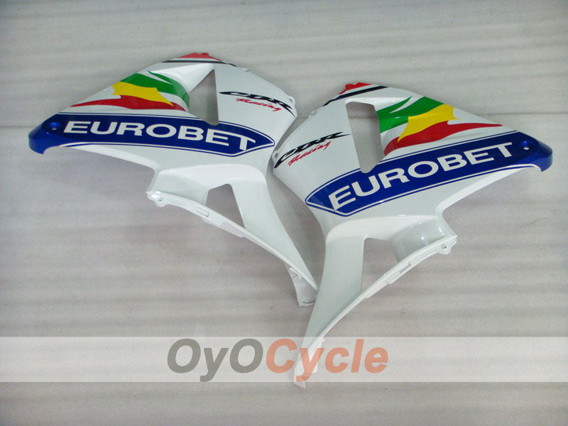 Injection Fairing kit for 03-04 CBR600RR - White, Black - Lee #OYO87902536